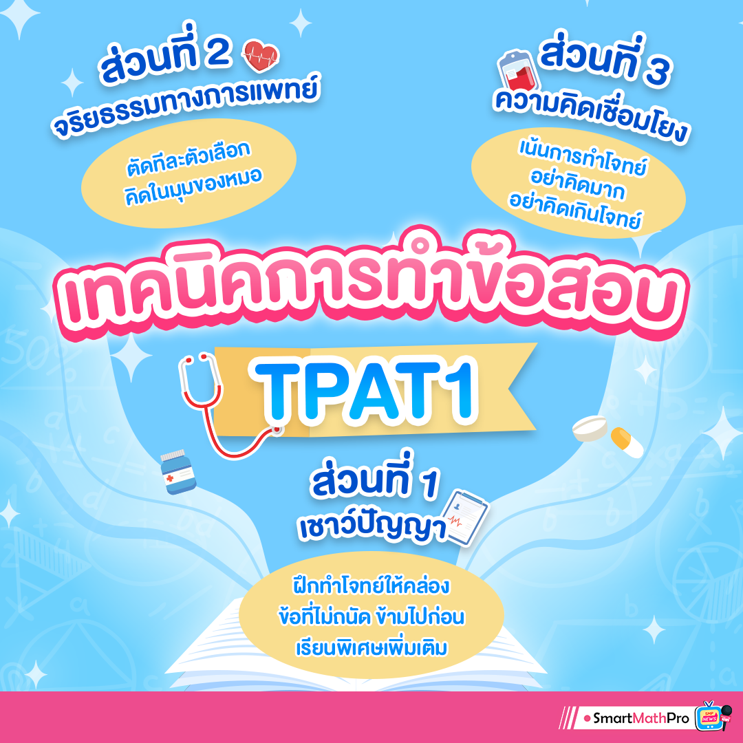 Artboard 2 เทคนิคทำข้อสอบกสพท