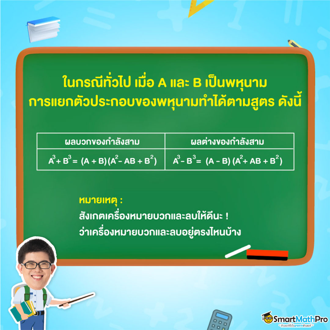 การแยกตัวประกอบพหุนามดีกรีสาม