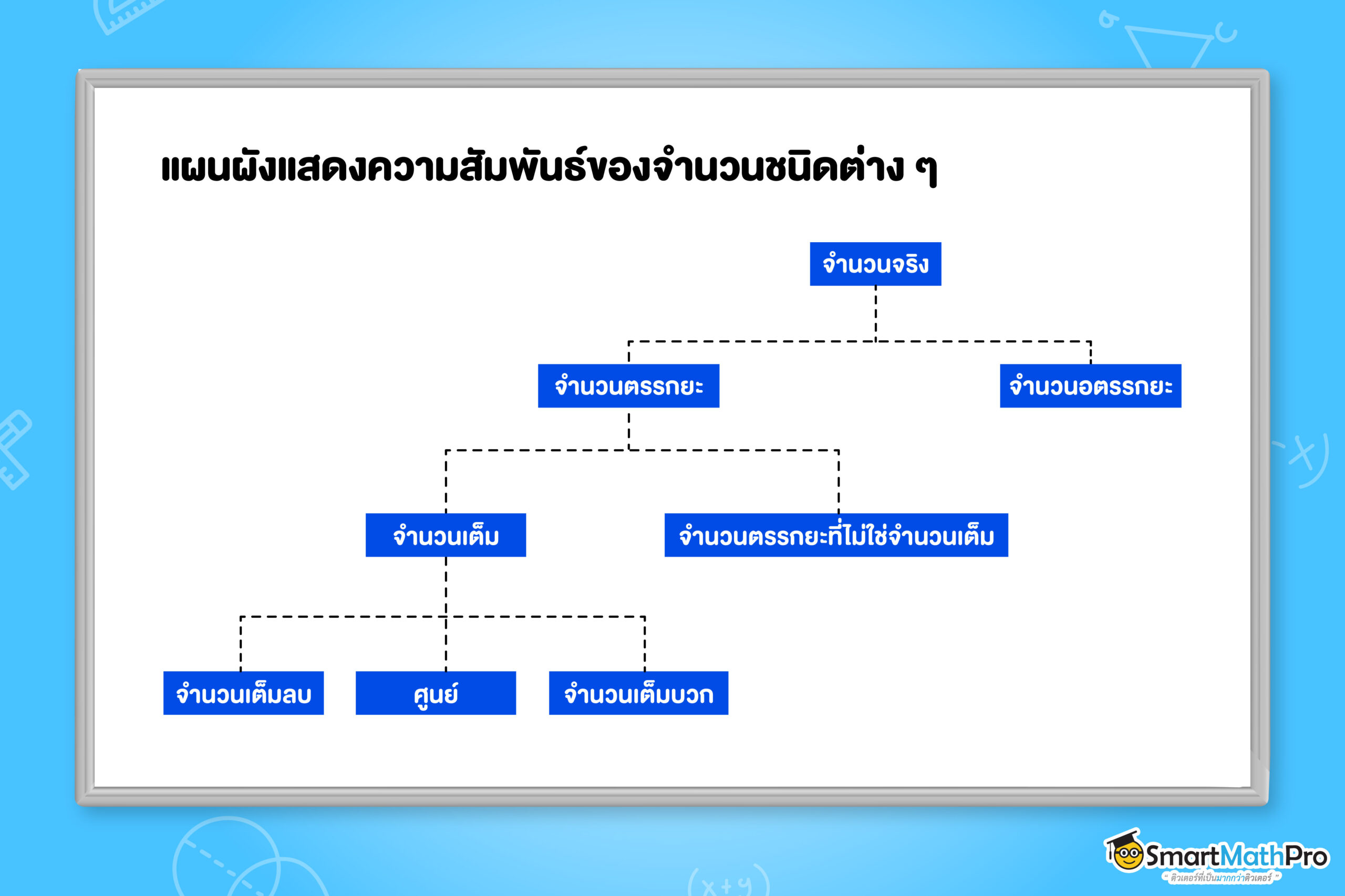 แผนผังแสดงความสัมพันธ์ของจำนวนจริง