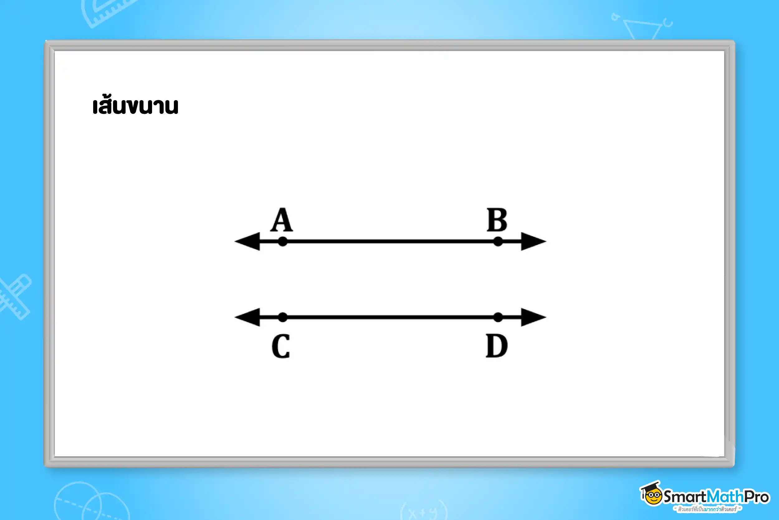 นิยามเส้นขนาน ม.2