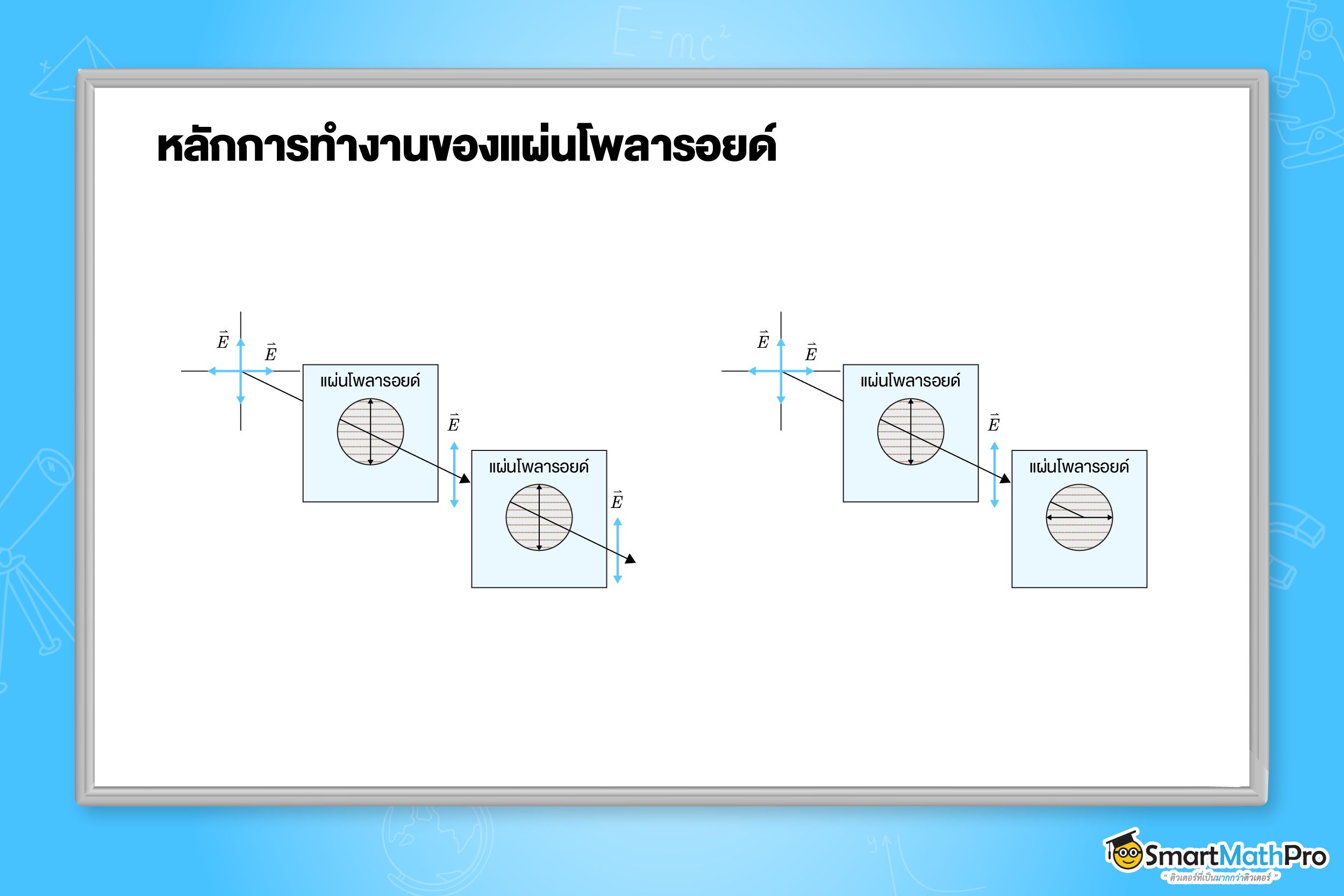 หลักการทำงานของแผ่นโพลารอยด์