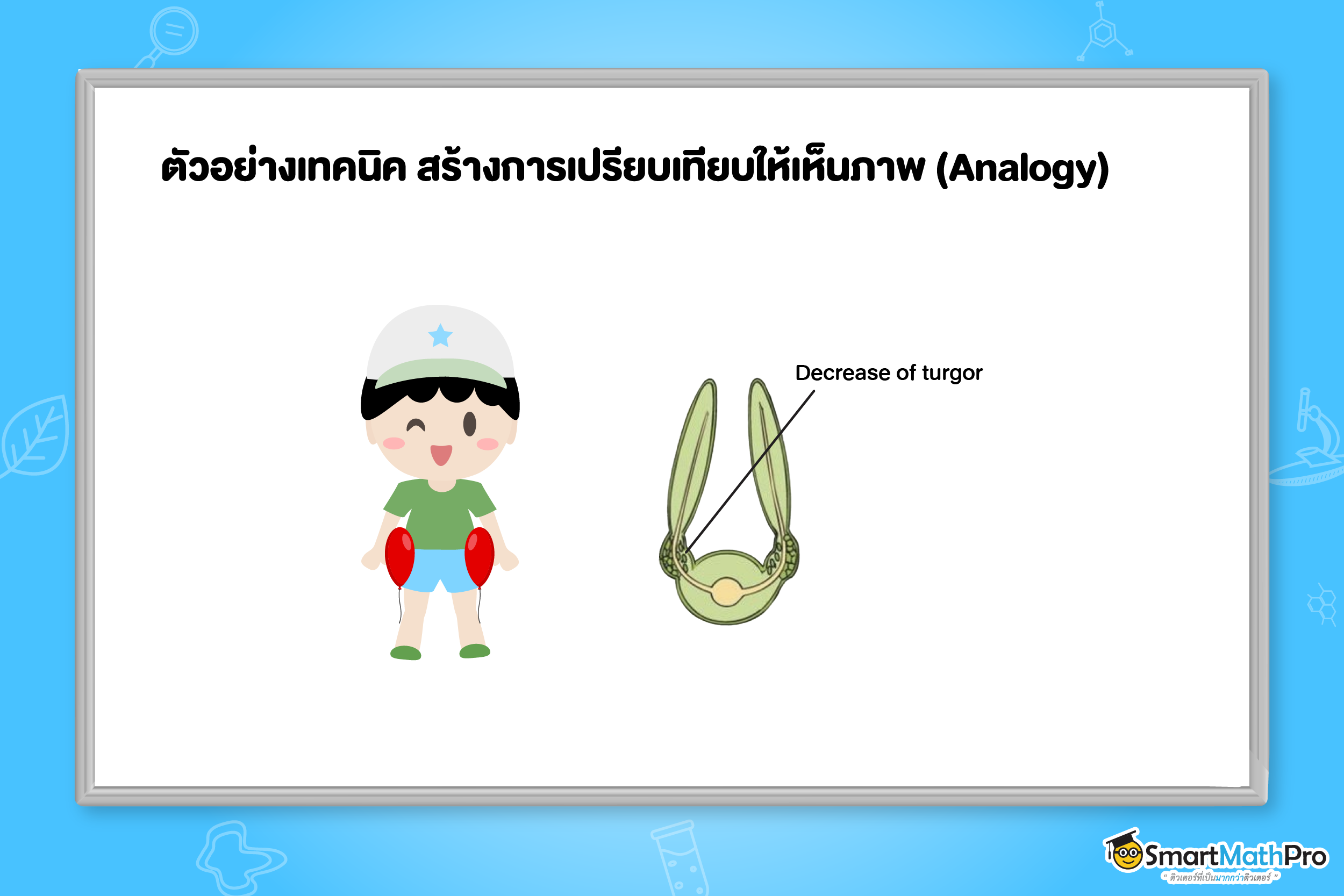 ตัวอย่างการสร้างการเปรียบเทียบให้เห็นภาพ (Analogy)