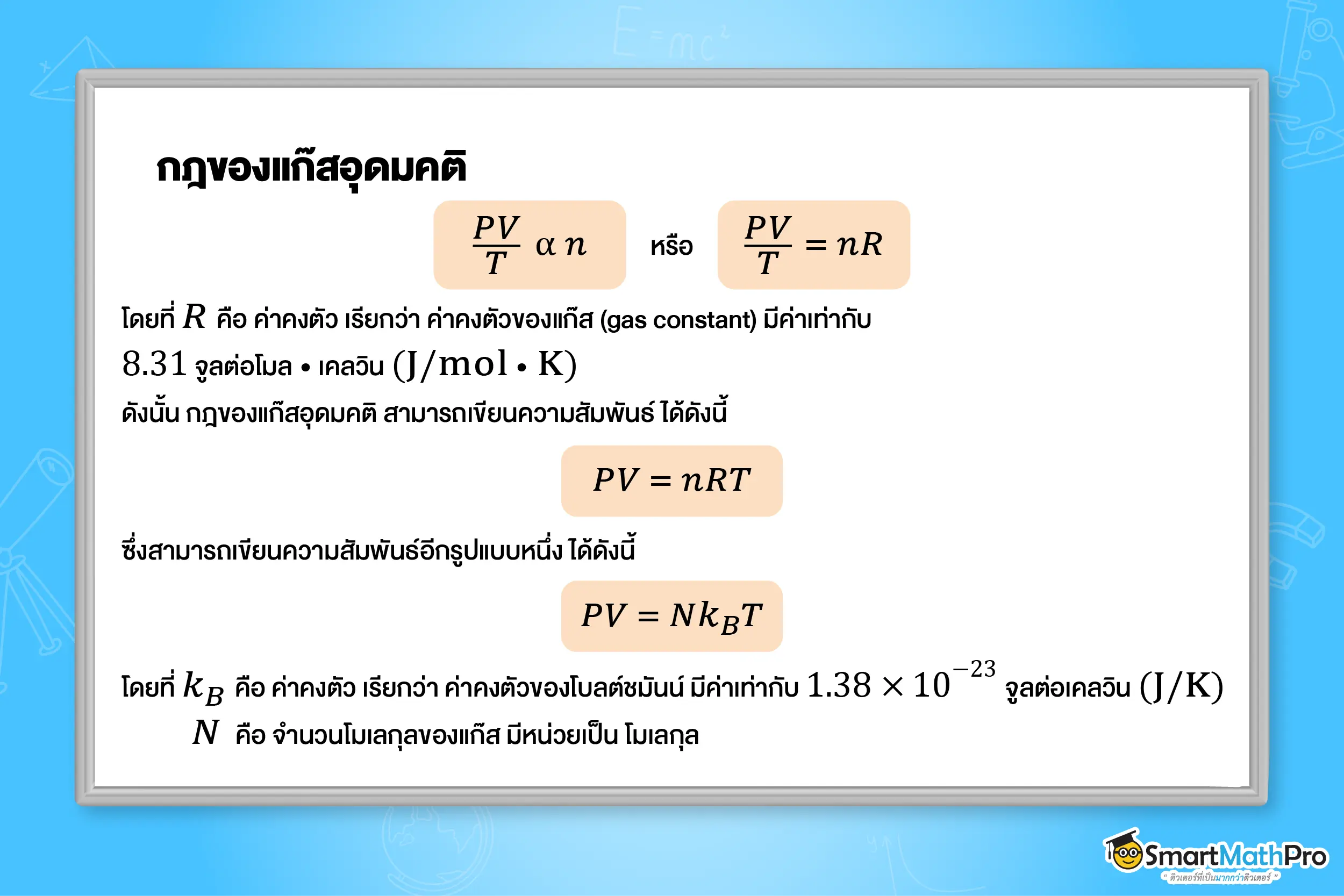 กฎของแก๊สอุดมคติ