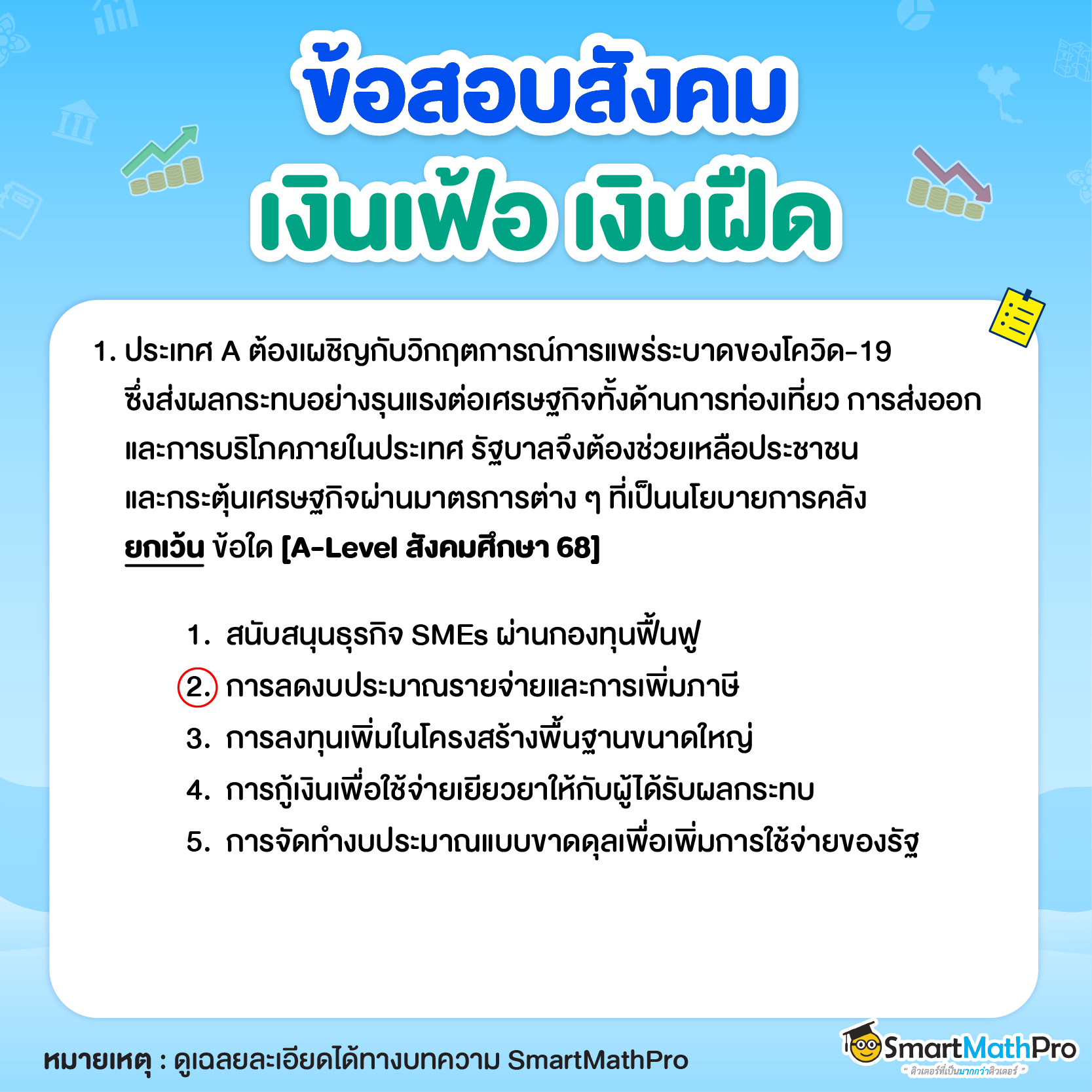 แบบฝึกหัดเงินเฟ้อ เงินฝืด 1